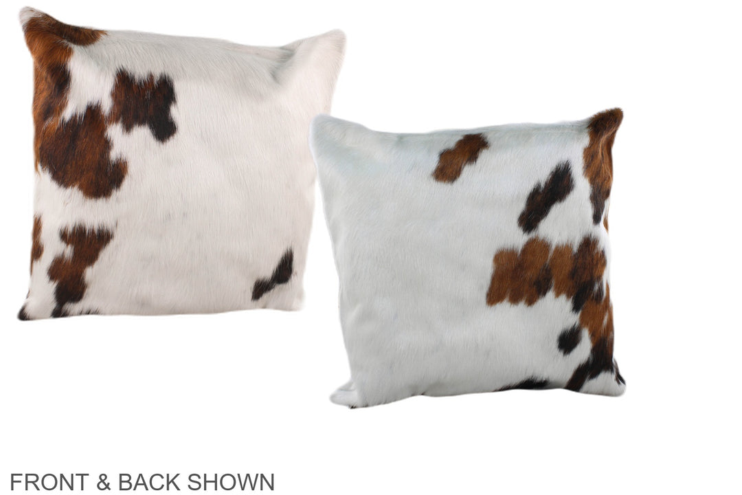 Tricolor 16"x16" Brazilian Cowhide Pillow #A39007 by Hudson Hides