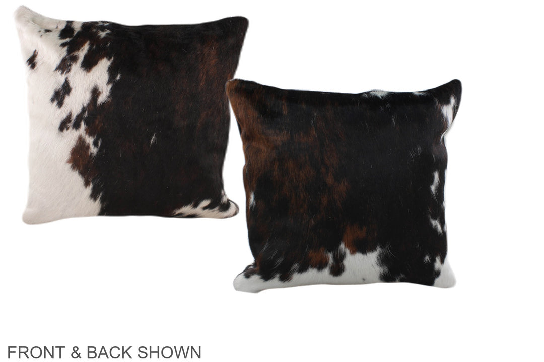 Tricolor 16"x16" Brazilian Cowhide Pillow #A39009 by Hudson Hides