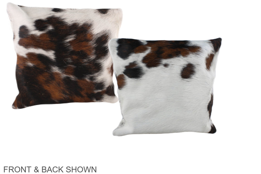 Tricolor 16"x16" Brazilian Cowhide Pillow #A39011 by Hudson Hides