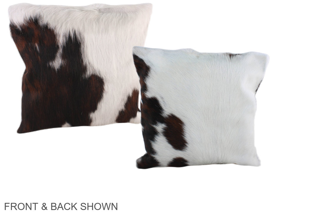 Tricolor 16"x16" Brazilian Cowhide Pillow #A39012 by Hudson Hides