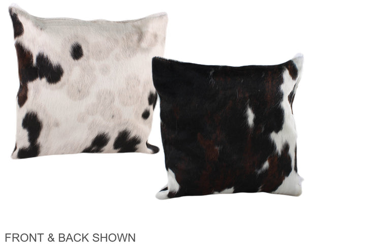 Tricolor 16"x16" Brazilian Cowhide Pillow #A39014 by Hudson Hides