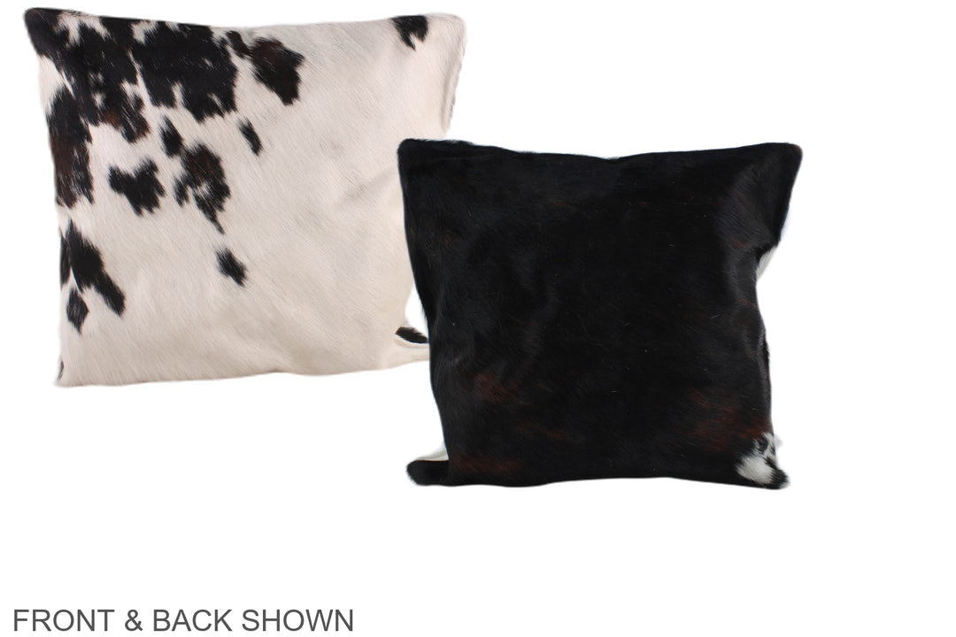 Tricolor 16"x16" Brazilian Cowhide Pillow #A39018 by Hudson Hides