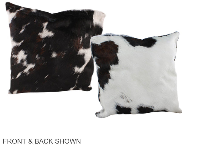 Tricolor 16"x16" Brazilian Cowhide Pillow #A39023 by Hudson Hides