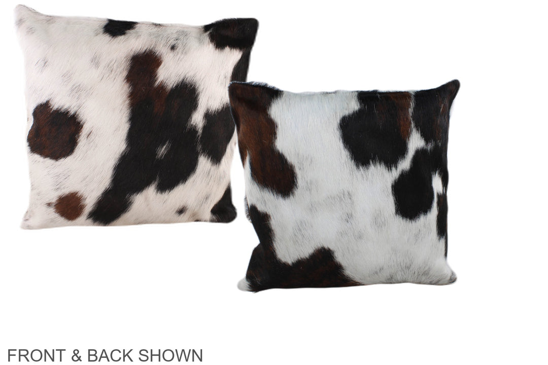 Tricolor 16"x16" Brazilian Cowhide Pillow #A39030 by Hudson Hides