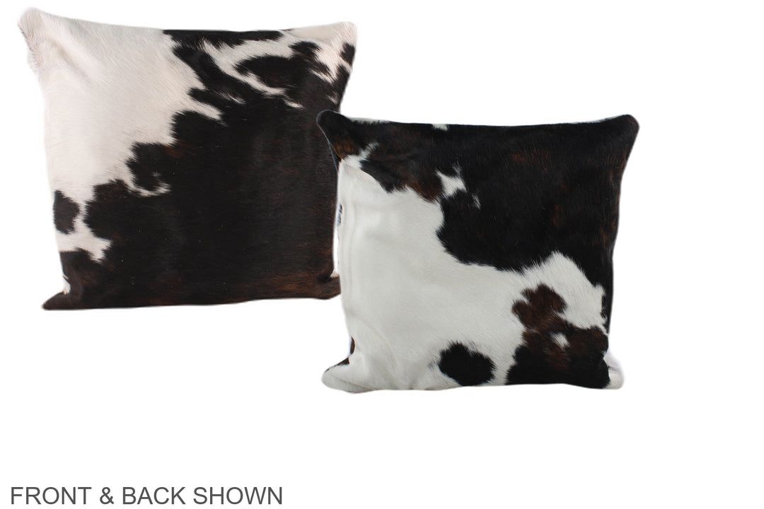 Tricolor 16"x16" Brazilian Cowhide Pillow #A39032 by Hudson Hides