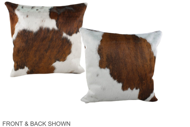 Tricolor 16"x16" Brazilian Cowhide Pillow #A39077 by Hudson Hides