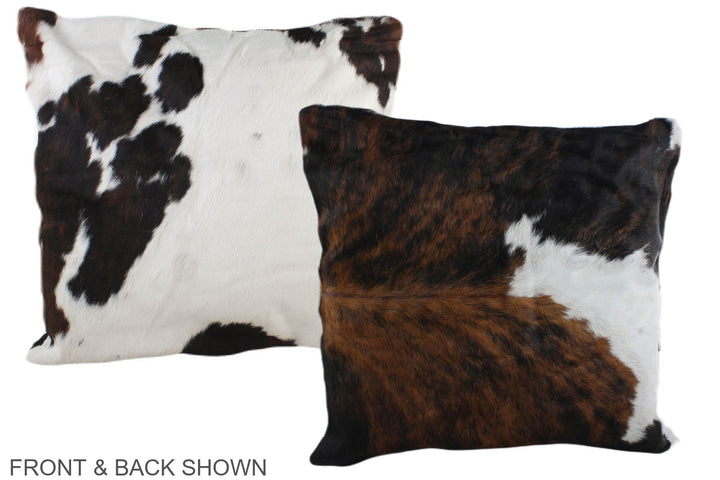 Tricolor 20"x20" Brazilian Cowhide Pillow #A39124 by Hudson Hides