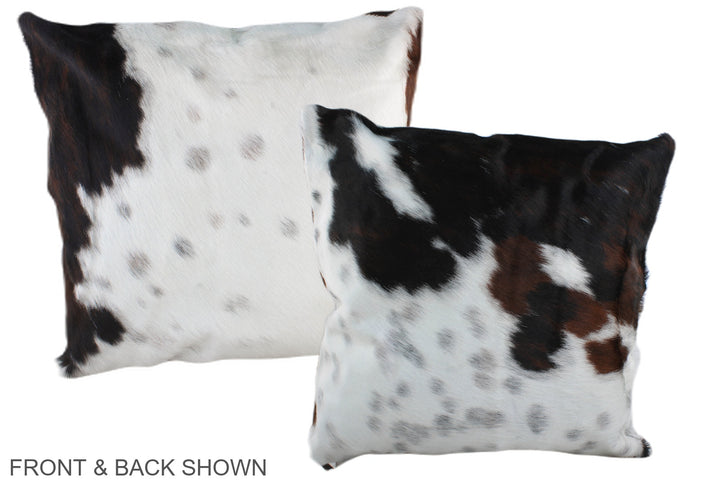 Tricolor 20"x20" Brazilian Cowhide Pillow #A39128 by Hudson Hides