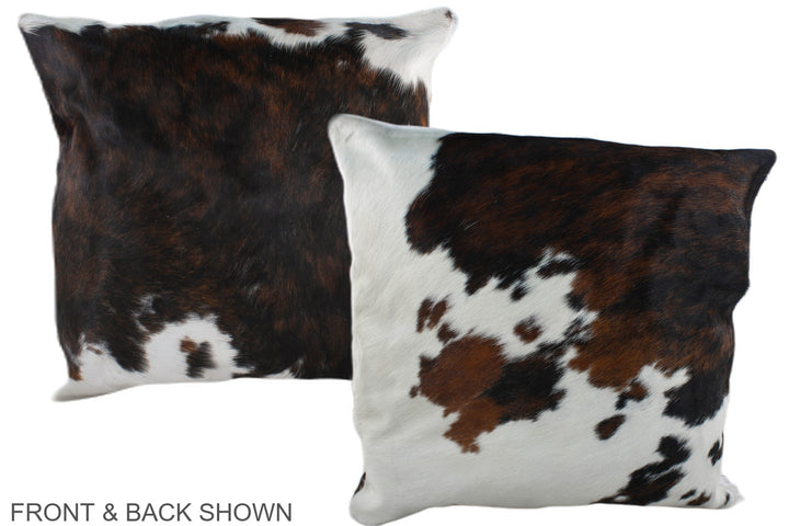 Tricolor 20"x20" Brazilian Cowhide Pillow #A39129 by Hudson Hides