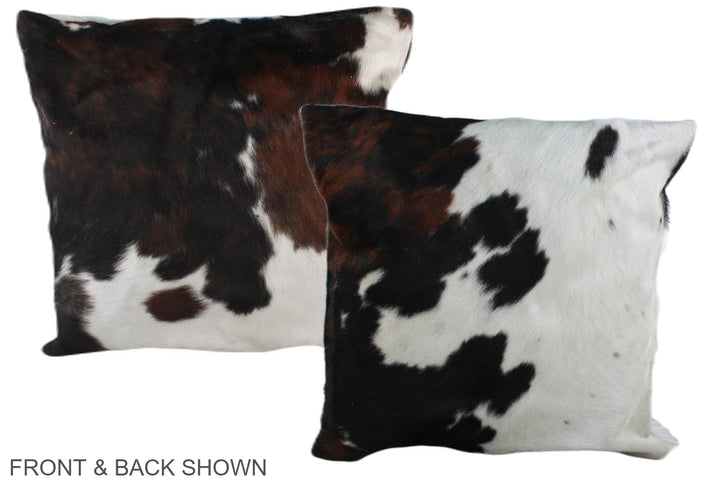 Tricolor 20"x20" Brazilian Cowhide Pillow #A39130 by Hudson Hides