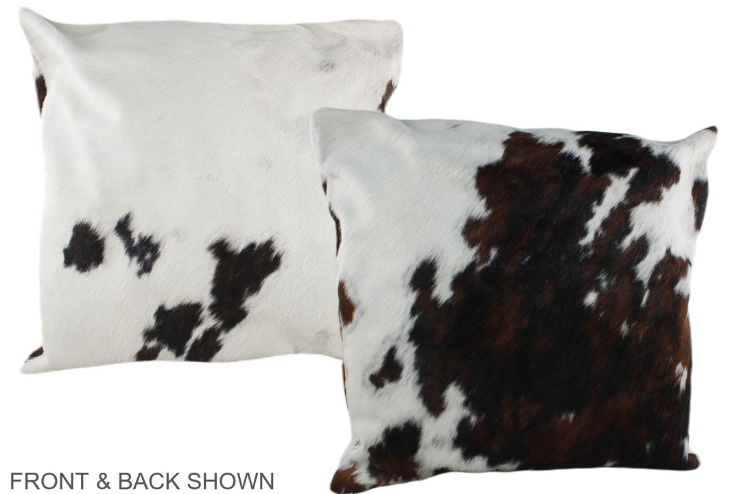 Tricolor 20"x20" Brazilian Cowhide Pillow #A39131 by Hudson Hides