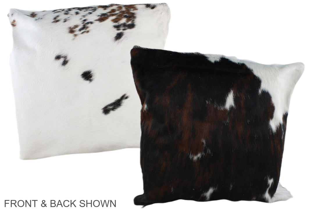 Tricolor 20"x20" Brazilian Cowhide Pillow #A39132 by Hudson Hides
