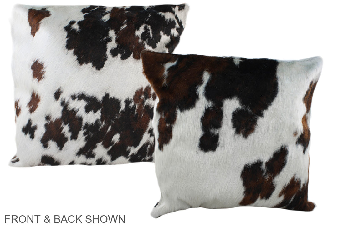 Tricolor 20"x20" Brazilian Cowhide Pillow #A39136 by Hudson Hides