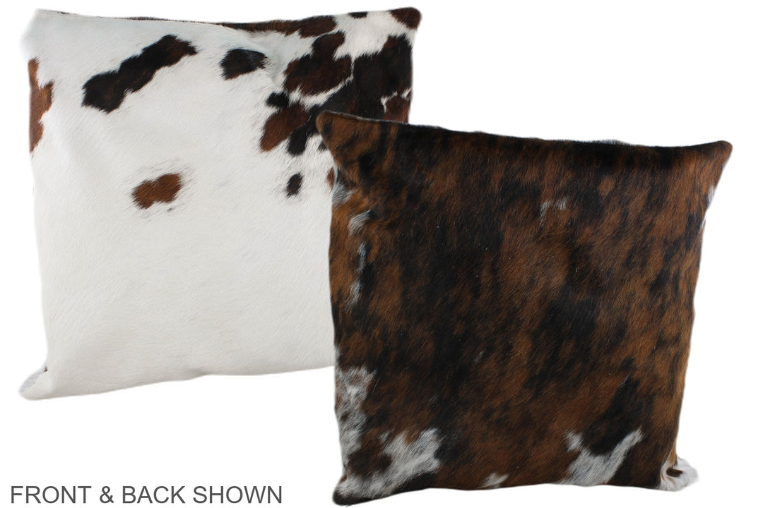 Tricolor 20"x20" Brazilian Cowhide Pillow #A39138 by Hudson Hides