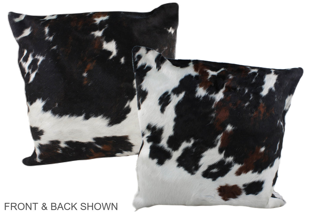 Tricolor 20"x20" Brazilian Cowhide Pillow #A39139 by Hudson Hides