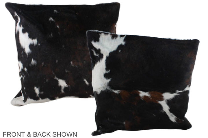 Tricolor 20"x20" Brazilian Cowhide Pillow #A39142 by Hudson Hides