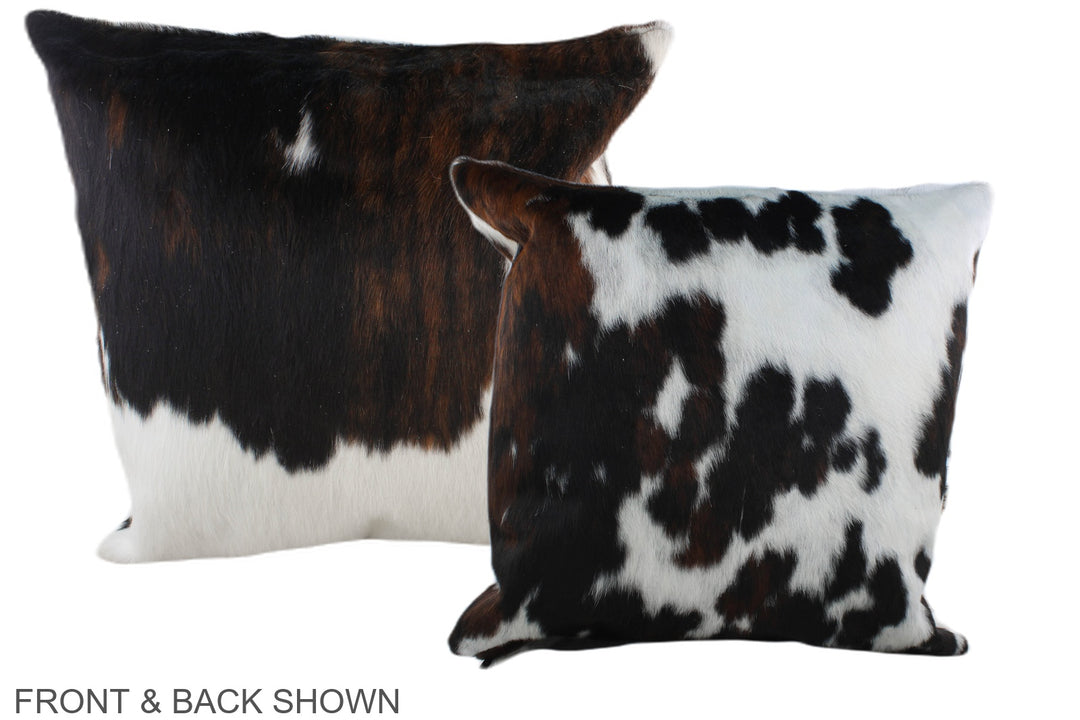 Tricolor 20"x20" Brazilian Cowhide Pillow #A39146 by Hudson Hides