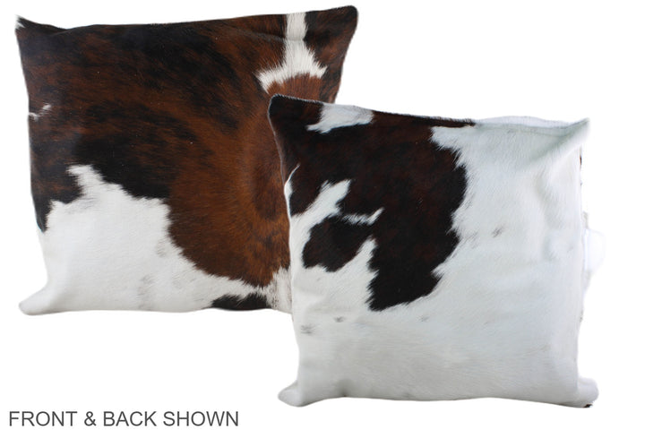 Tricolor 20"x20" Brazilian Cowhide Pillow #A39147 by Hudson Hides