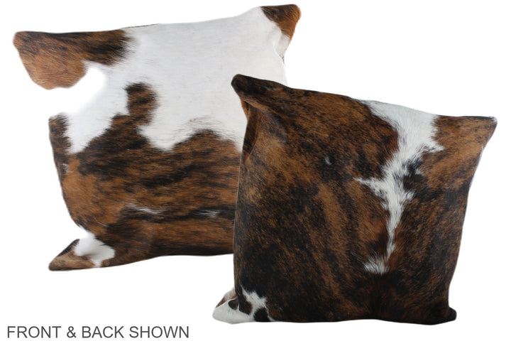 Tricolor 20"x20" Brazilian Cowhide Pillow #A39150 by Hudson Hides