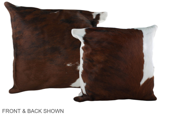 Tricolor 20"x20" Brazilian Cowhide Pillow #A39155 by Hudson Hides