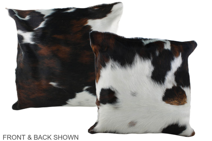 Tricolor 20"x20" Brazilian Cowhide Pillow #A39157 by Hudson Hides