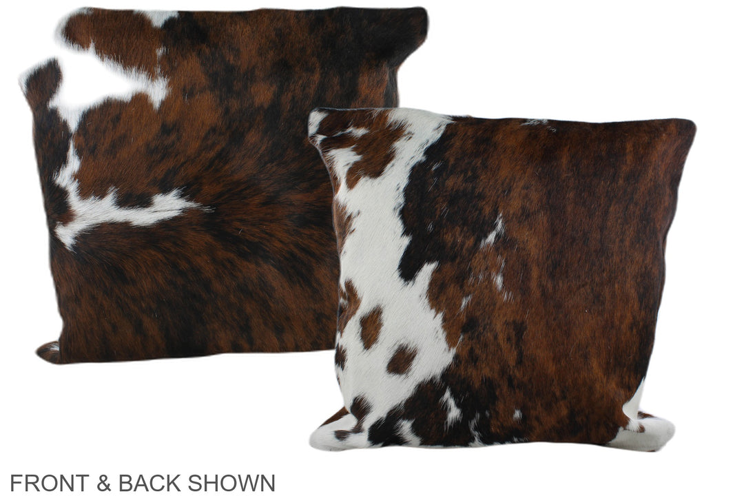 Tricolor 20"x20" Brazilian Cowhide Pillow #A39159 by Hudson Hides