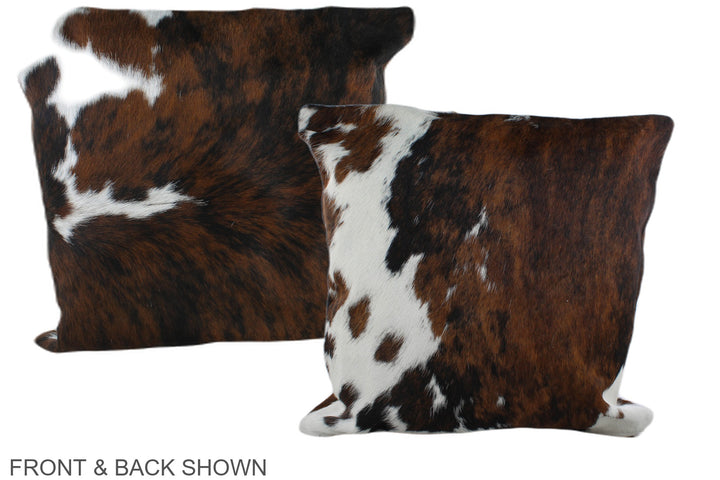Tricolor 20"x20" Brazilian Cowhide Pillow #A39159 by Hudson Hides