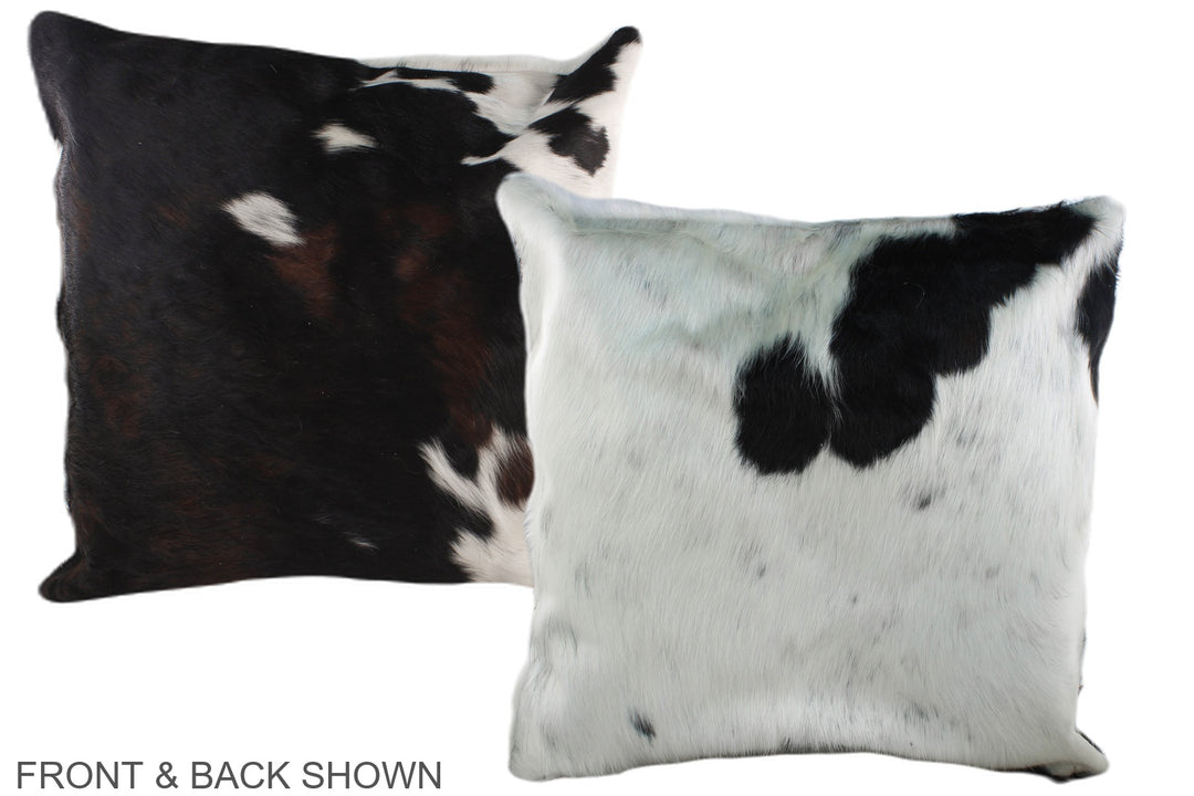 Tricolor 20"x20" Brazilian Cowhide Pillow #A39162 by Hudson Hides