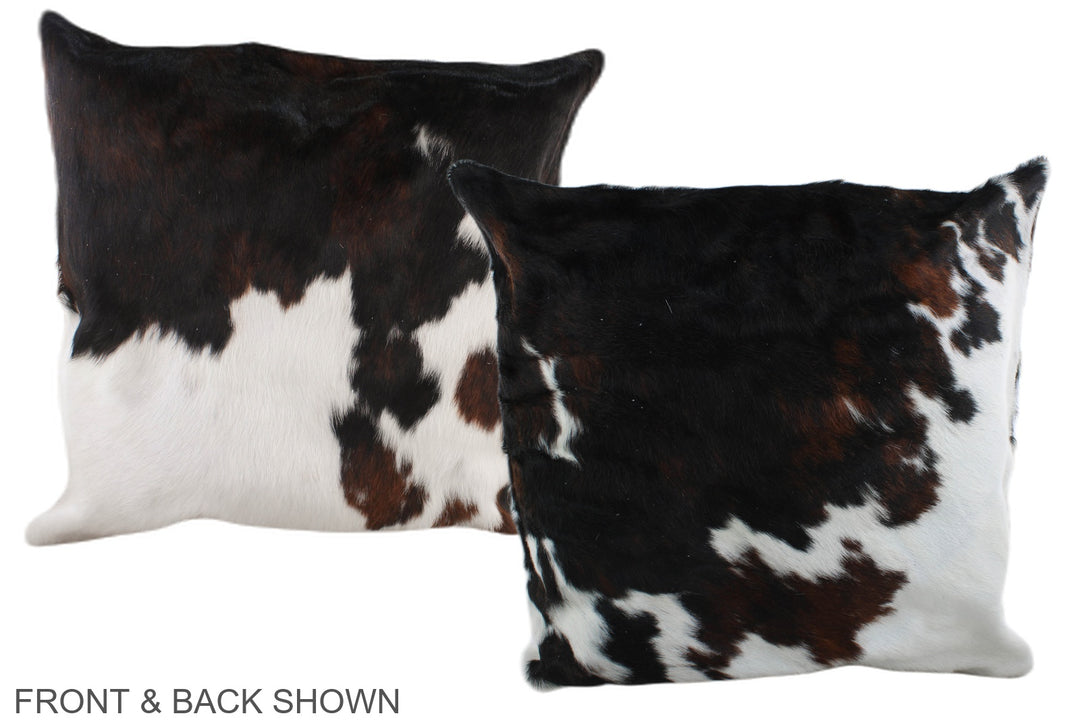 Tricolor 20"x20" Brazilian Cowhide Pillow #A39165 by Hudson Hides