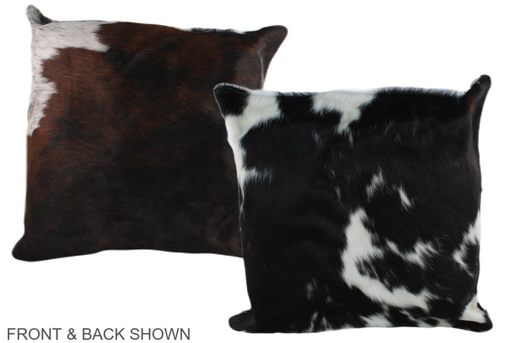 Tricolor 20"x20" Brazilian Cowhide Pillow #A39166 by Hudson Hides