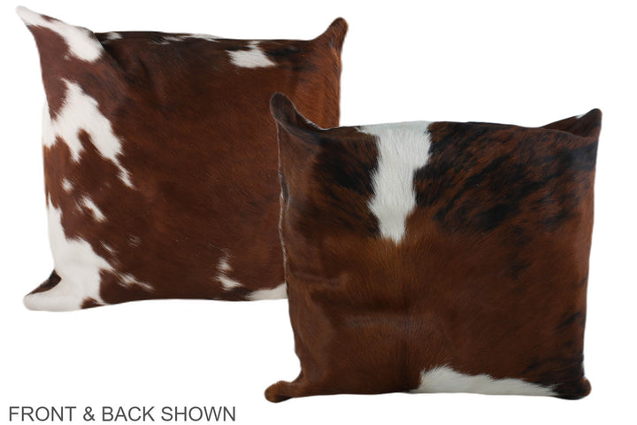 Tricolor 20"x20" Brazilian Cowhide Pillow #A39167 by Hudson Hides