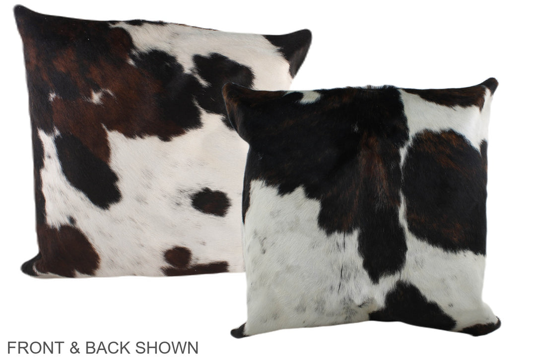 Tricolor 20"x20" Brazilian Cowhide Pillow #A39169 by Hudson Hides
