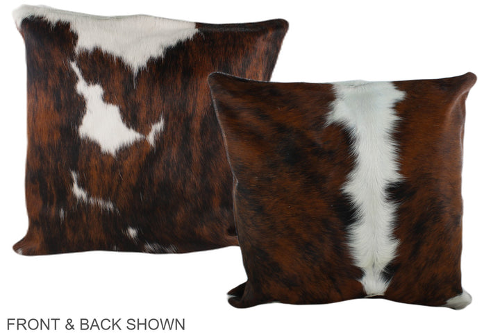 Tricolor 20"x20" Brazilian Cowhide Pillow #A39172 by Hudson Hides