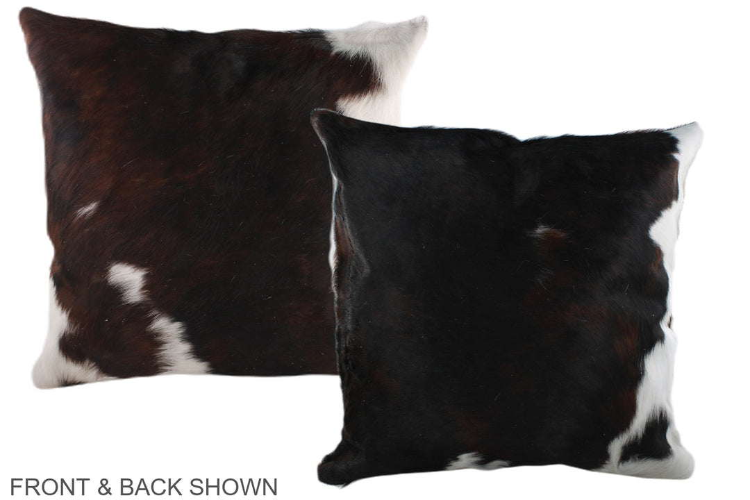 Tricolor 20"x20" Brazilian Cowhide Pillow #A39173 by Hudson Hides