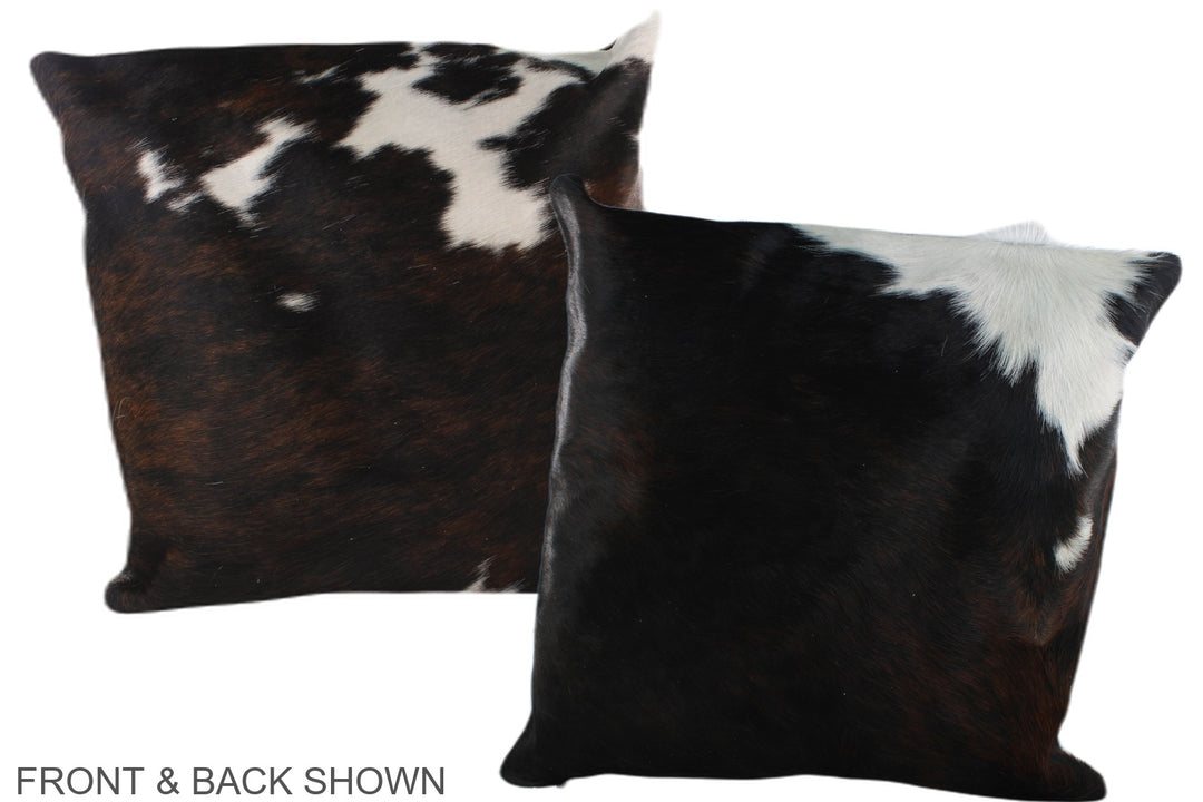 Tricolor 20"x20" Brazilian Cowhide Pillow #A39174 by Hudson Hides