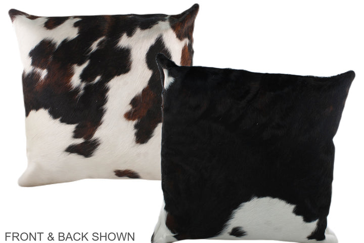 Tricolor 20"x20" Brazilian Cowhide Pillow #A39175 by Hudson Hides