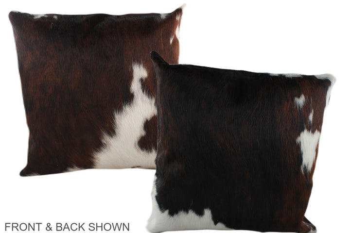 Tricolor 20"x20" Brazilian Cowhide Pillow #A39176 by Hudson Hides