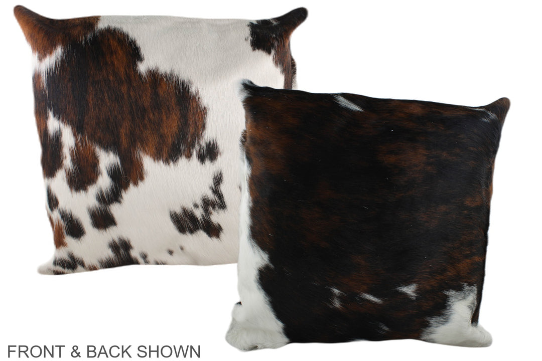 Tricolor 20"x20" Brazilian Cowhide Pillow #A39177 by Hudson Hides
