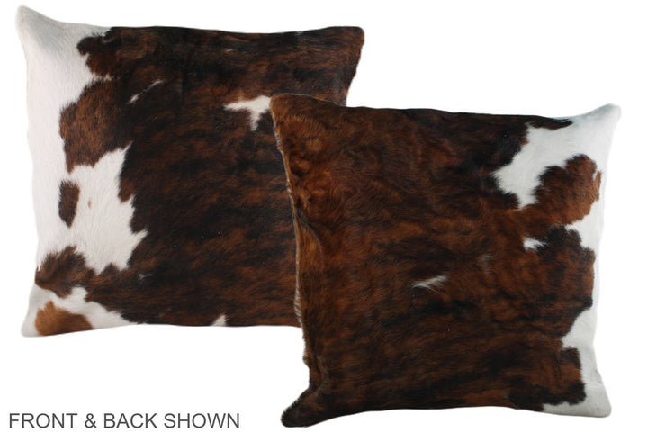 Tricolor 20"x20" Brazilian Cowhide Pillow #A39180 by Hudson Hides