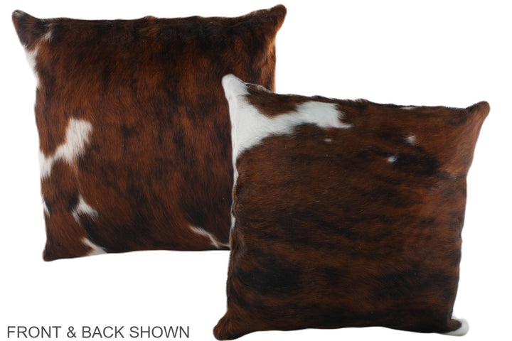 Tricolor 20"x20" Brazilian Cowhide Pillow #A39181 by Hudson Hides