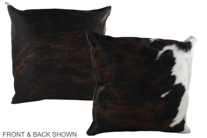Tricolor 20"x20" Brazilian Cowhide Pillow #A39185 by Hudson Hides