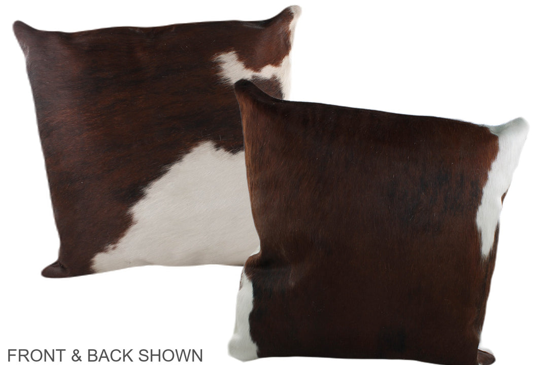 Tricolor 20"x20" Brazilian Cowhide Pillow #A39189 by Hudson Hides