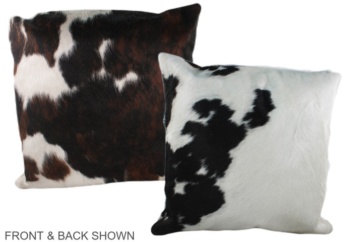 Tricolor 20"x20" Brazilian Cowhide Pillow #A39192 by Hudson Hides