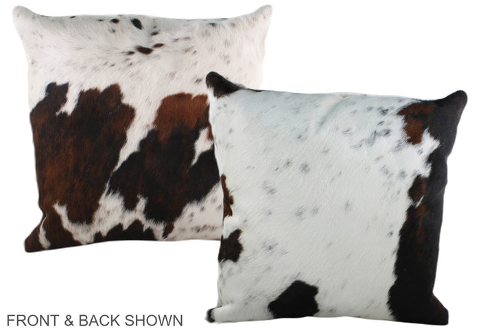 Tricolor 20"x20" Brazilian Cowhide Pillow #A39193 by Hudson Hides