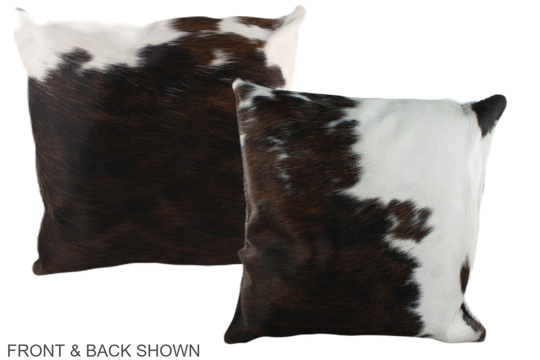 Tricolor 20"x20" Brazilian Cowhide Pillow #A39195 by Hudson Hides