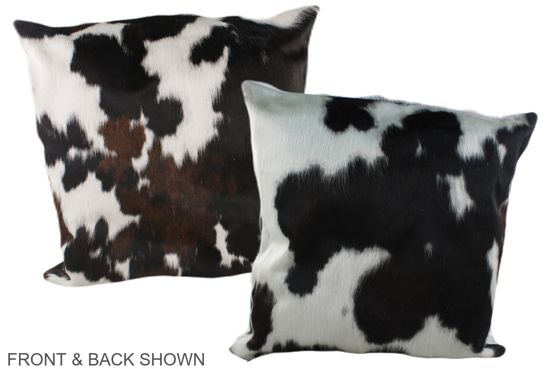 Tricolor 20"x20" Brazilian Cowhide Pillow #A39197 by Hudson Hides