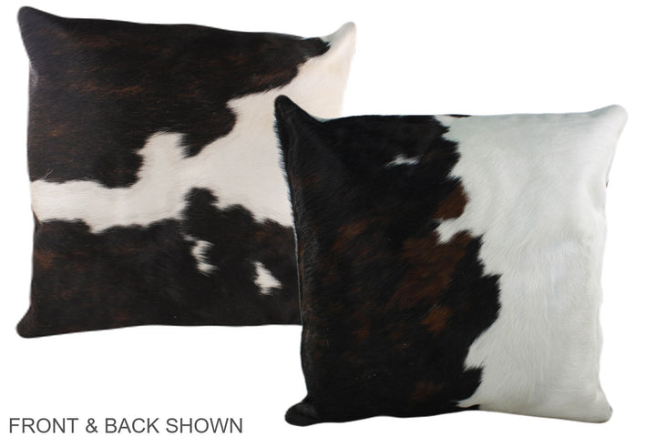 Tricolor 20"x20" Brazilian Cowhide Pillow #A39198 by Hudson Hides