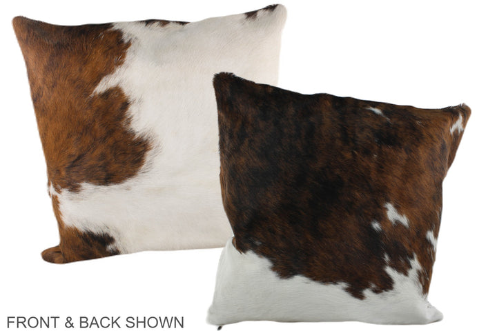 Tricolor 20"x20" Brazilian Cowhide Pillow #A39199 by Hudson Hides