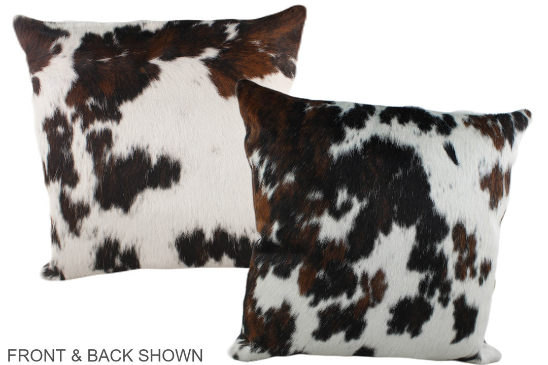 Tricolor 20"x20" Brazilian Cowhide Pillow #A39202 by Hudson Hides