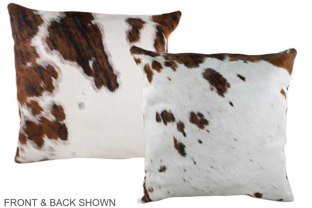 Tricolor 20"x20" Brazilian Cowhide Pillow #A39206 by Hudson Hides